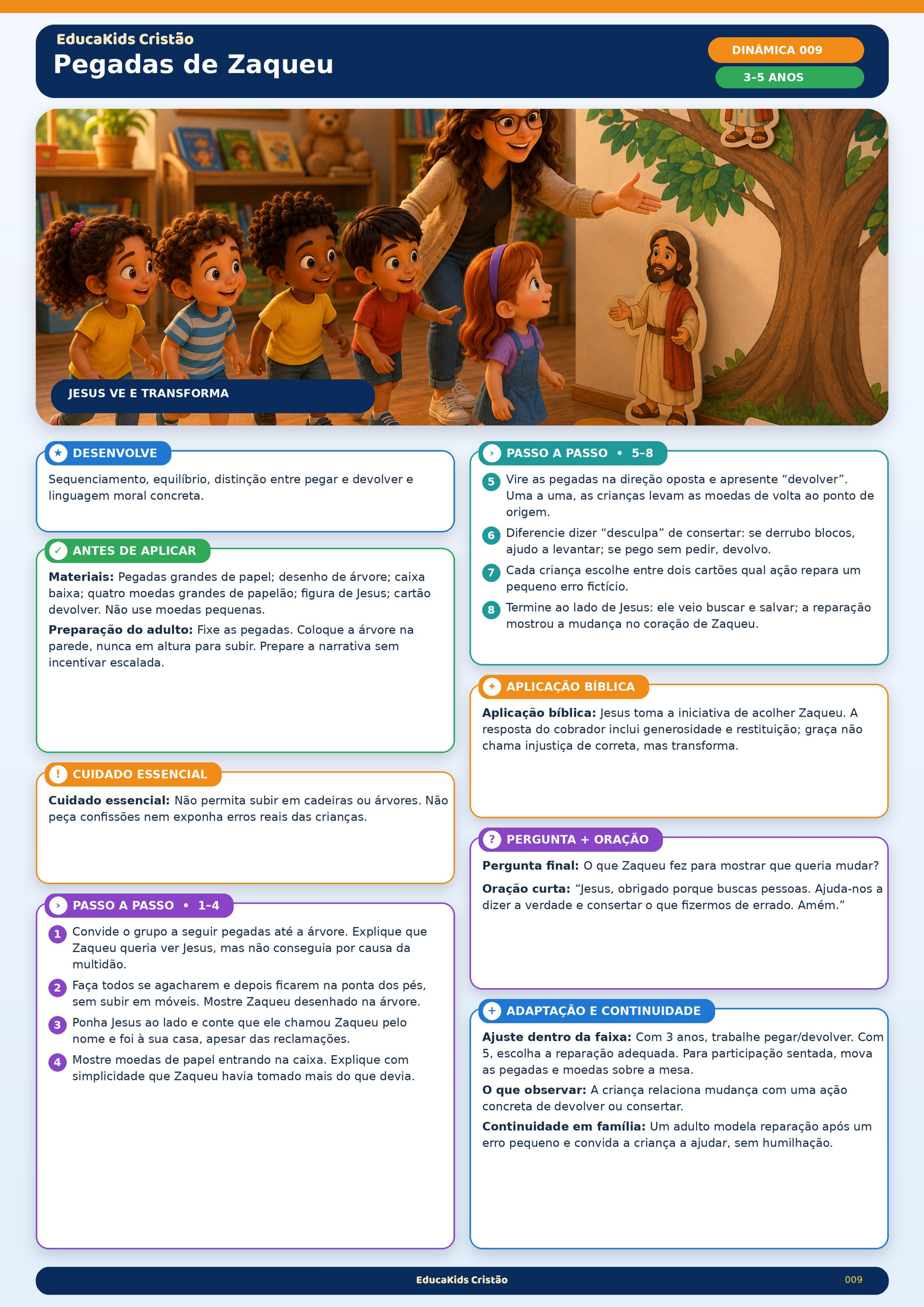 Lição Pegadas de Zaqueu